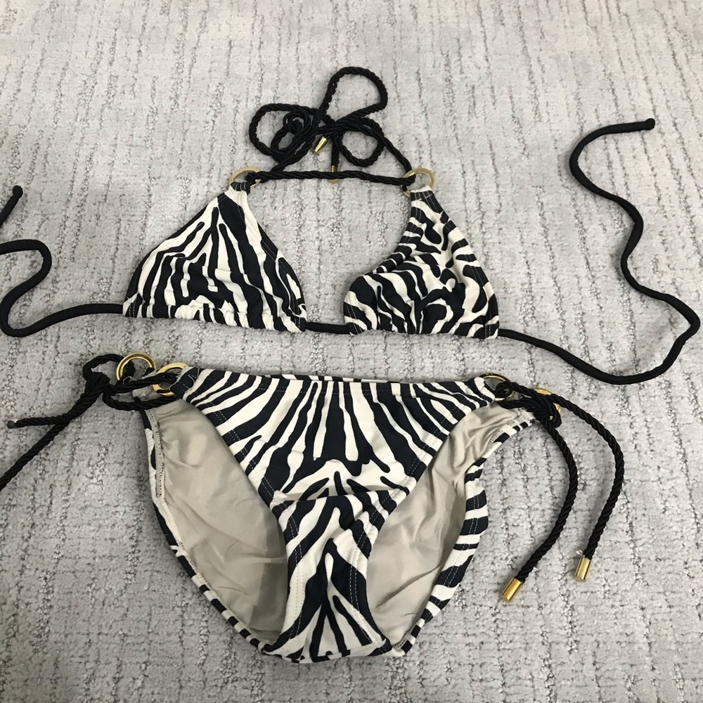 Zebra print VIX bathingsuit size medium